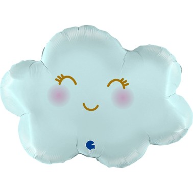 Balo Foil Nuvem Azul