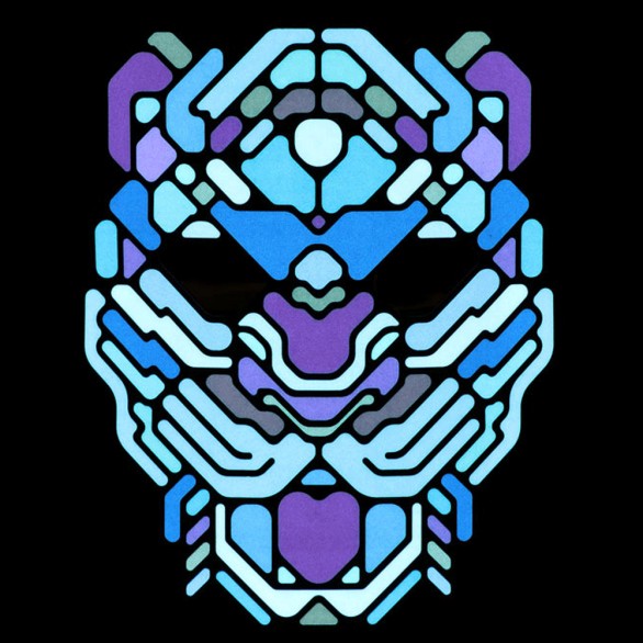 Mscara Leopardo Com  Luz