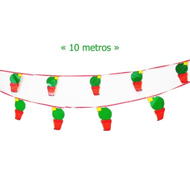 Bandeirolas de Manjericos com 10M Bandeirolas de Manjericos com 10M