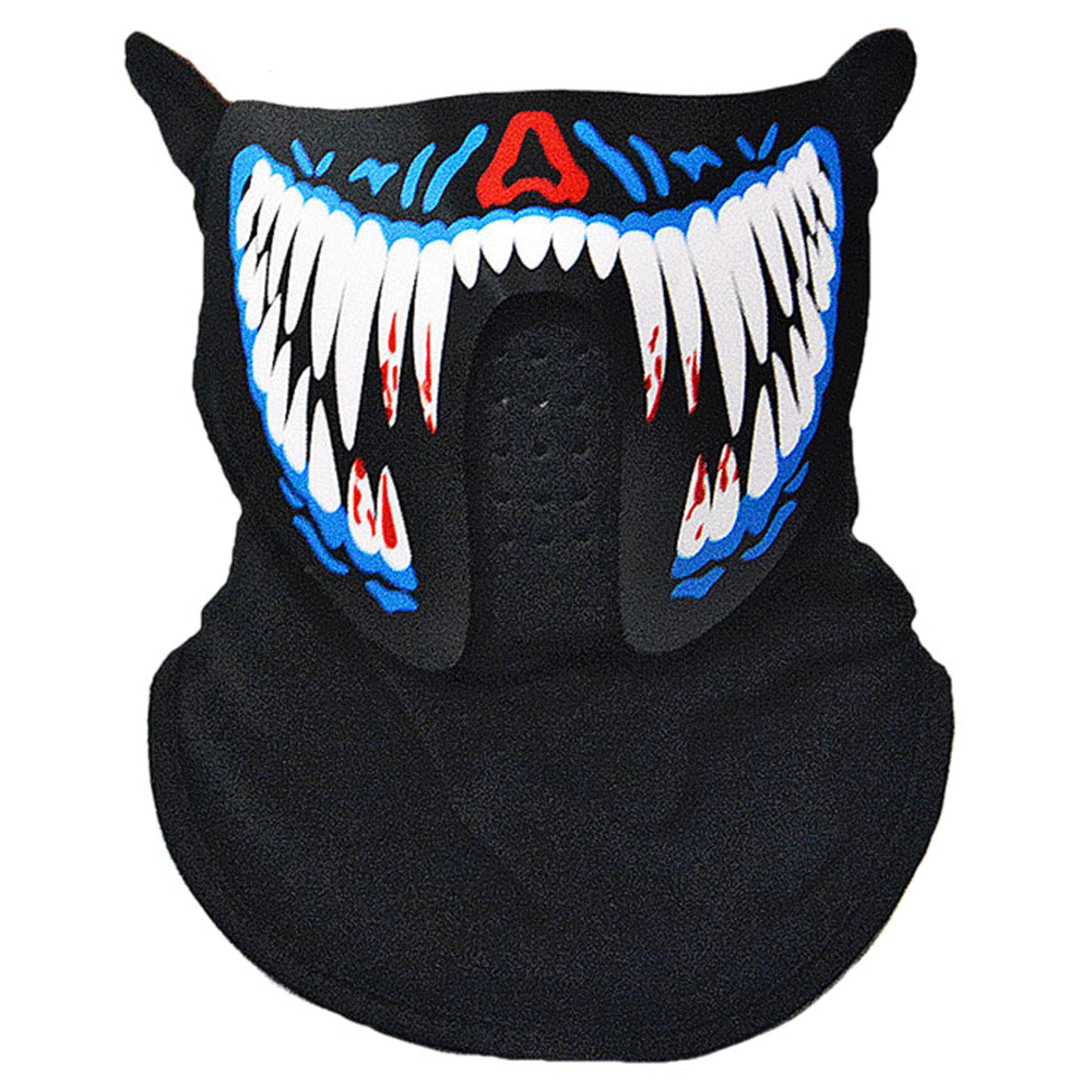 Máscara Dentes de Monstro Com Luz