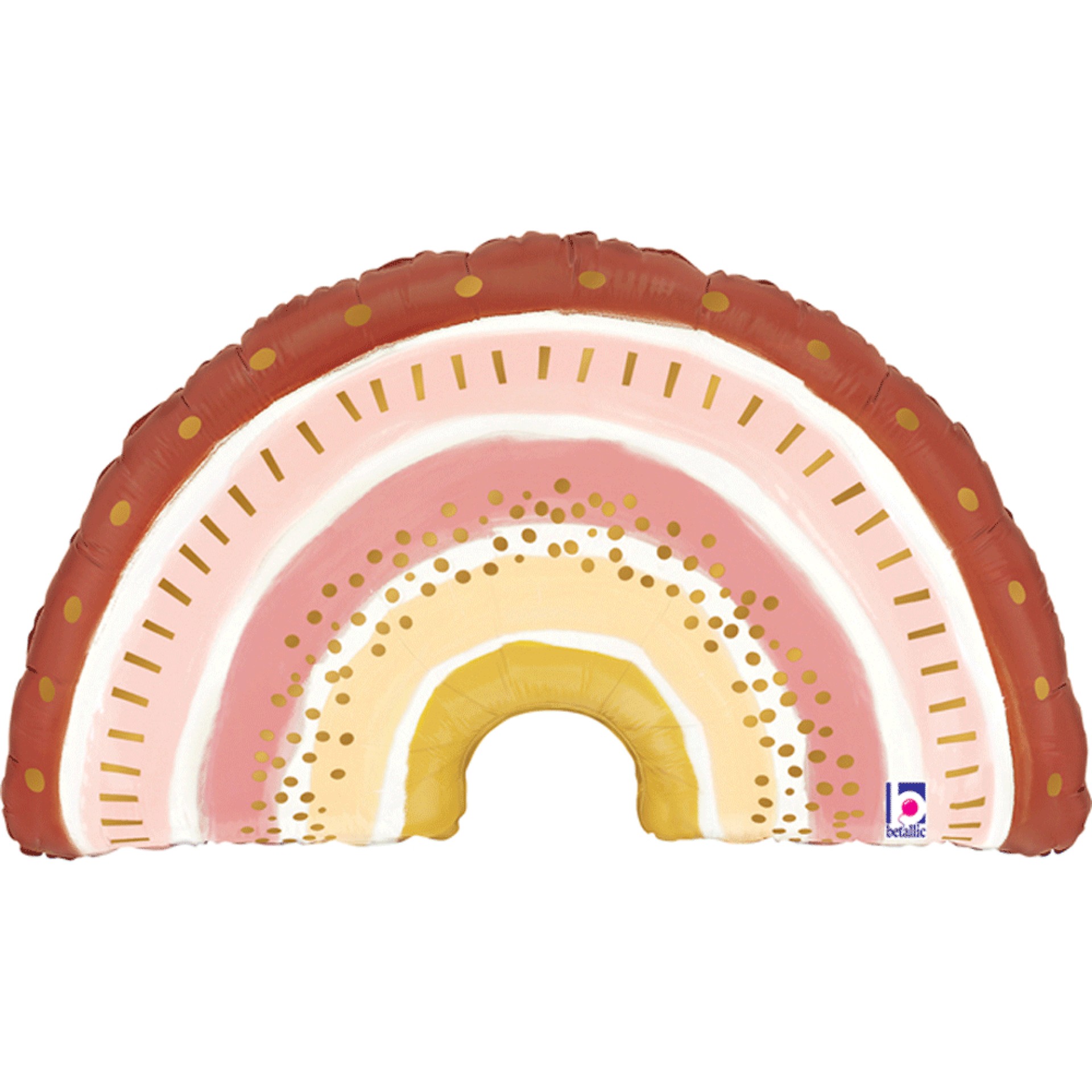 Balão Shape Arco Íris Rosa