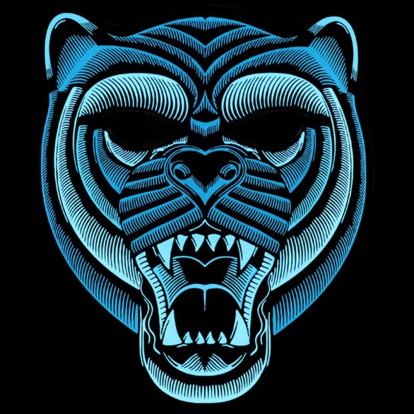 Mscara Tigre Com Luz