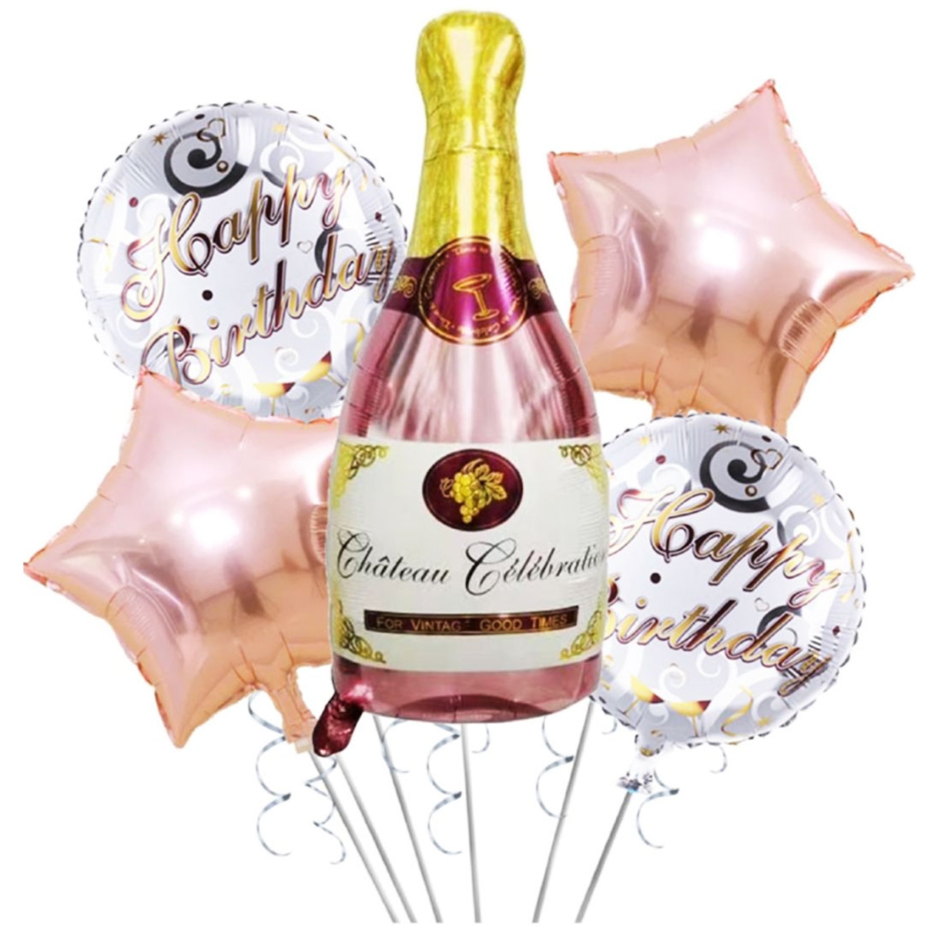 Kit Balões Champanhe 5 Unid