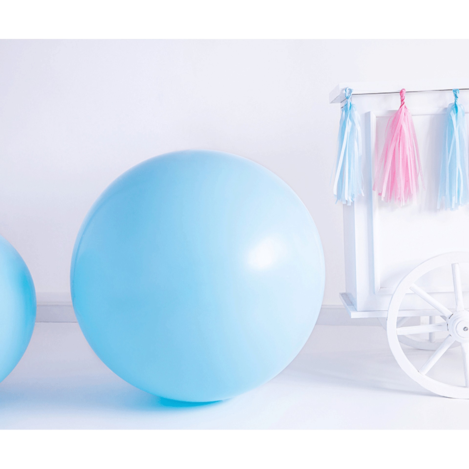 Balão Latex Jumbo Azul Bebé