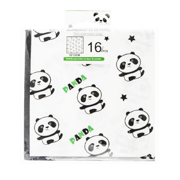 Guardanapos Panda 16 Unid