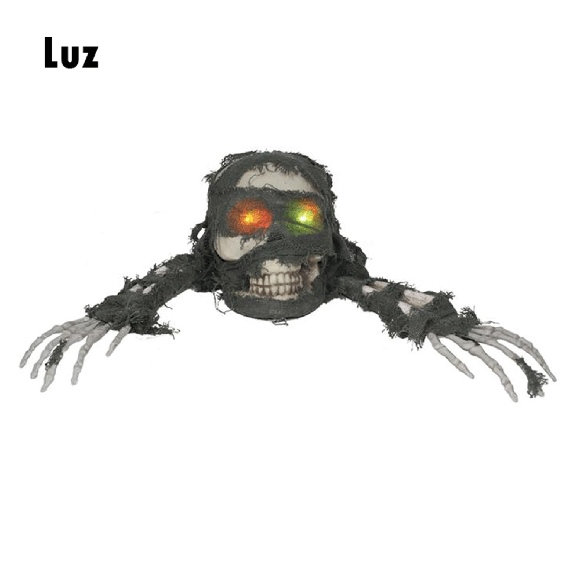 Caveira Com Mãos e Luzes