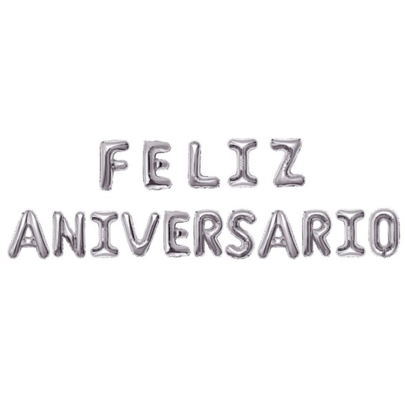 Bales Feliz Aniversrio Prata