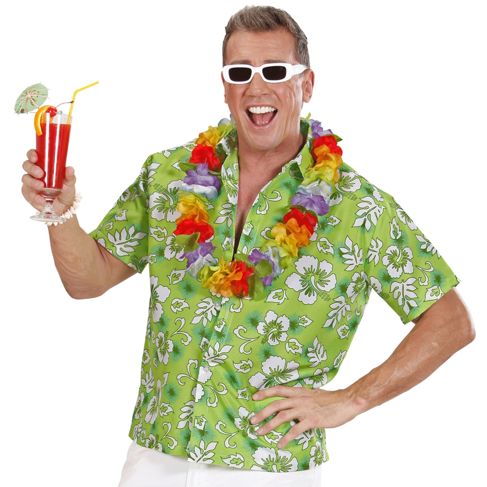 Camisa Tropical Green