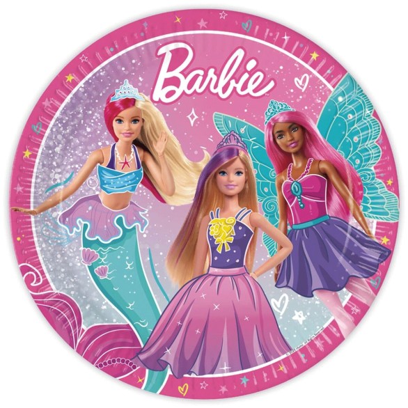 Pratos Barbie 8 Unid