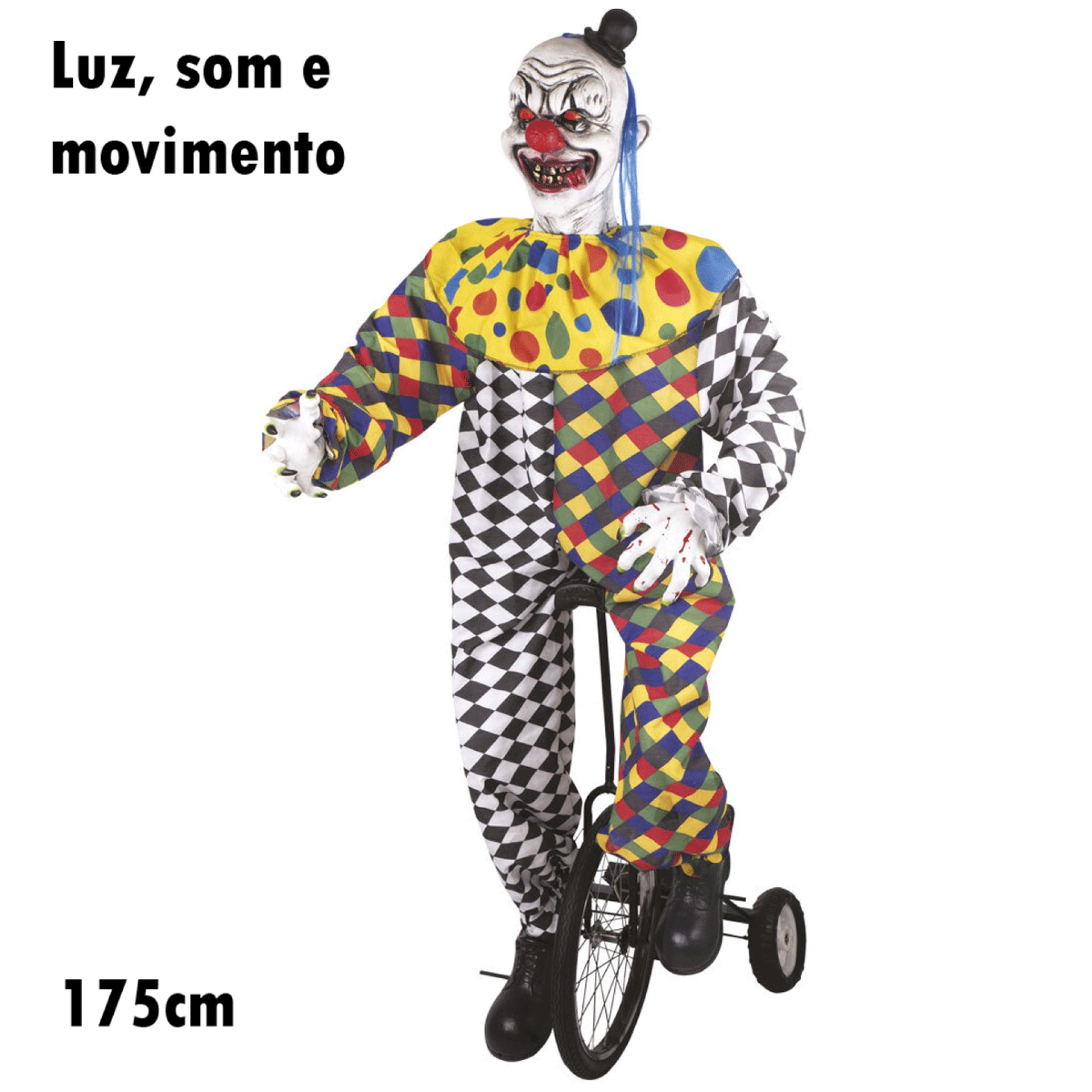 Palhaço no Triciclo de tamanho real