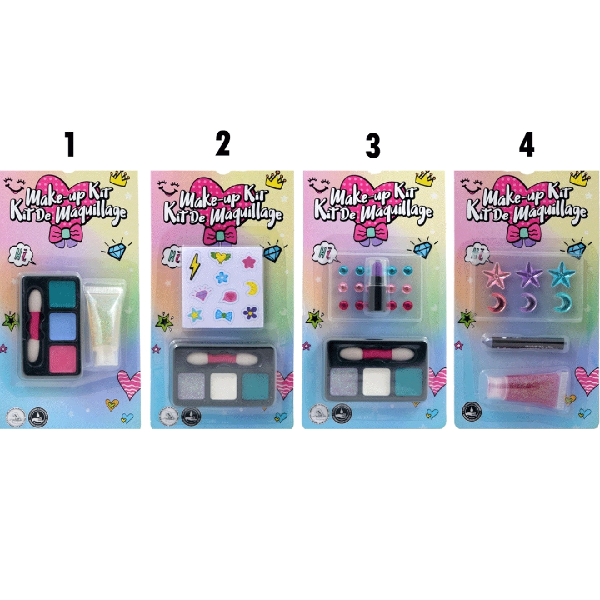 Kit Make Up Infantil 4 Modelos