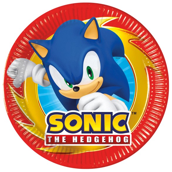 Pratos Sonic The Hedgehog 20CM