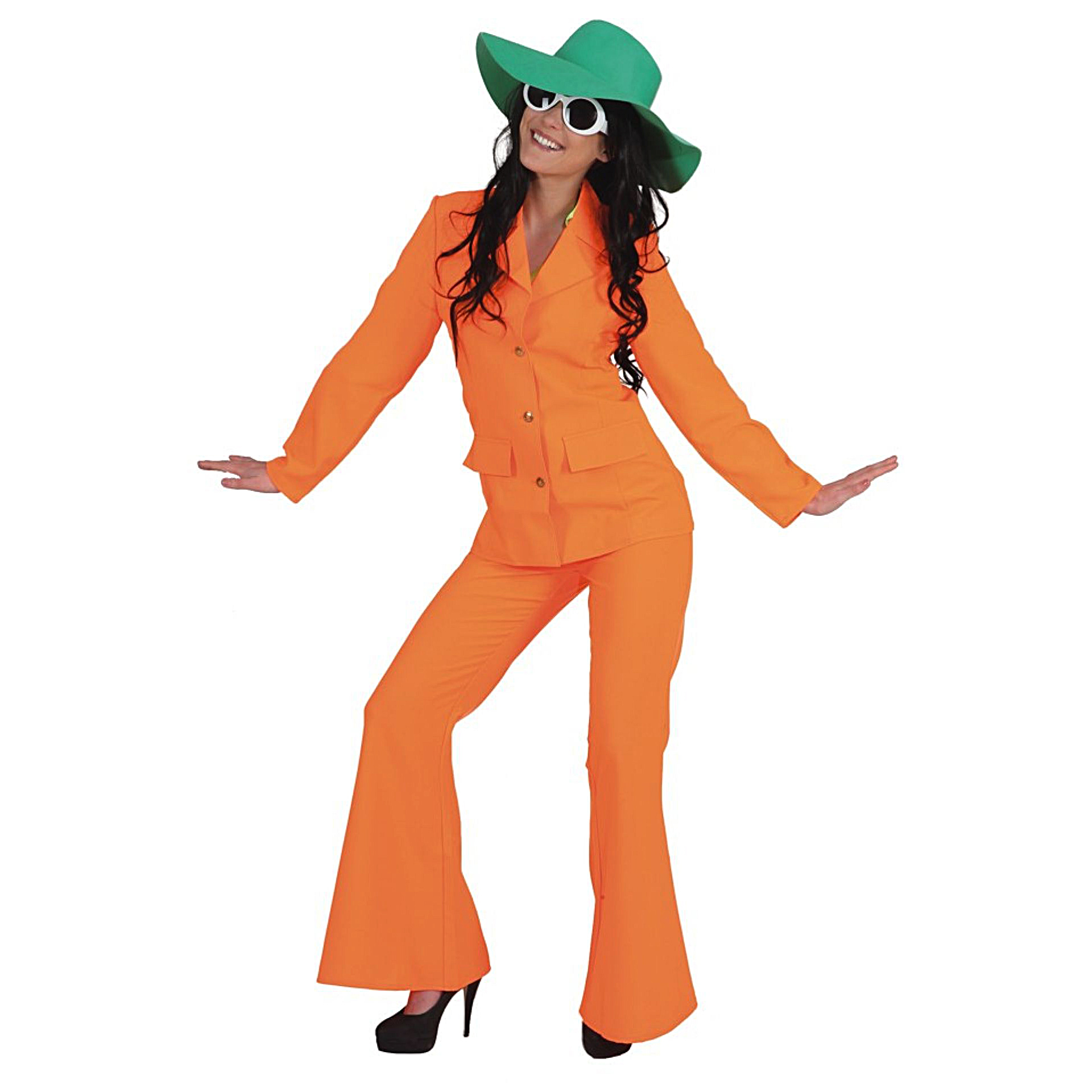 Fato Star Disco Laranja Senhora