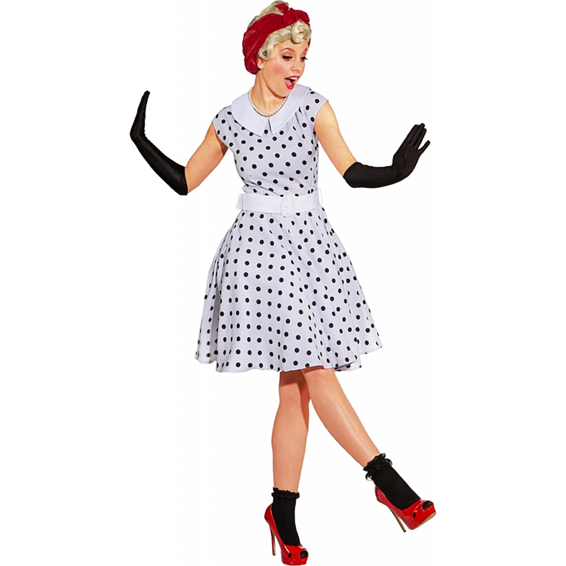 Vestido Bolas Pretas