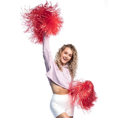 Pom Pom de Claque Vermelho Pom Pom de Claque Vermelho