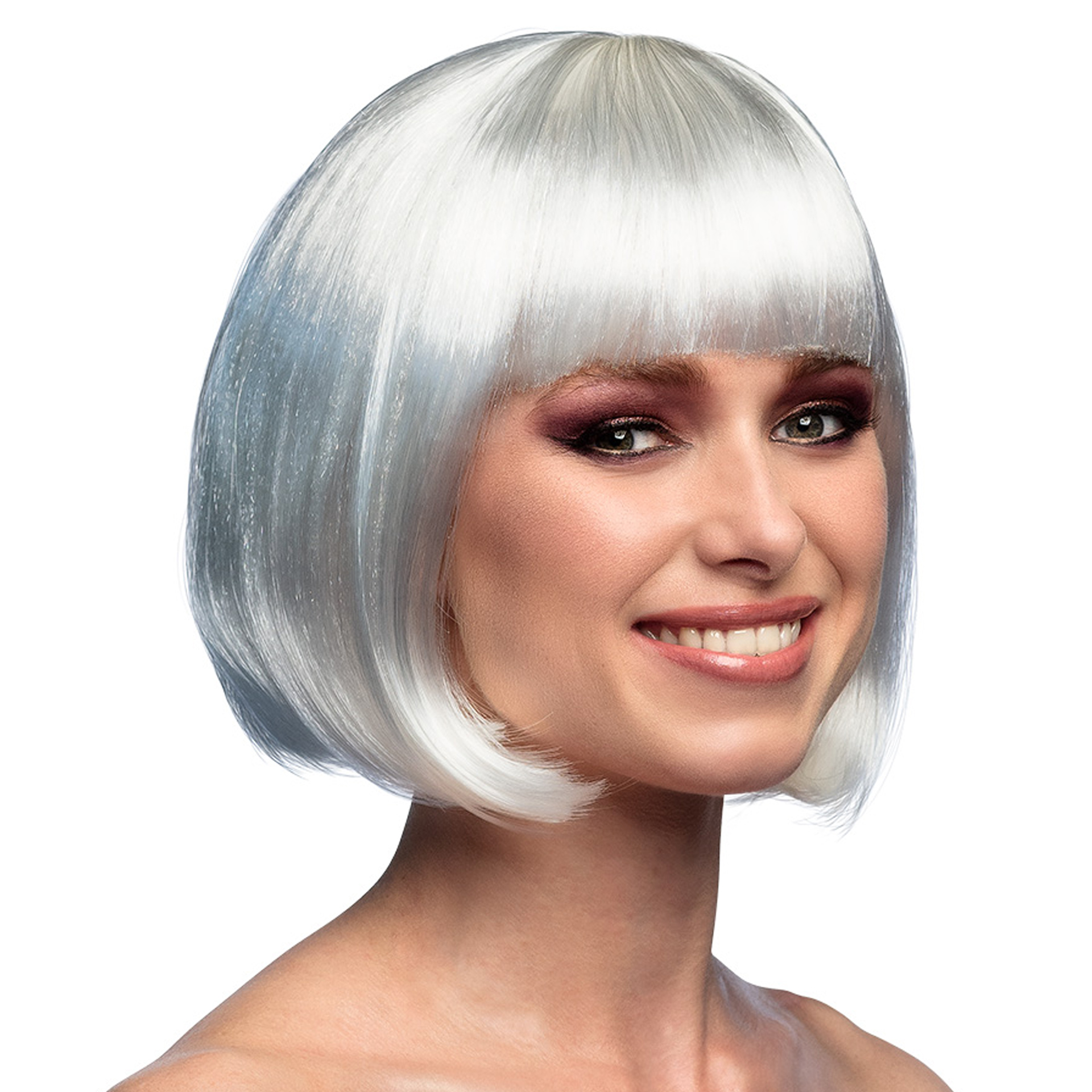 Peruca Curta Branca