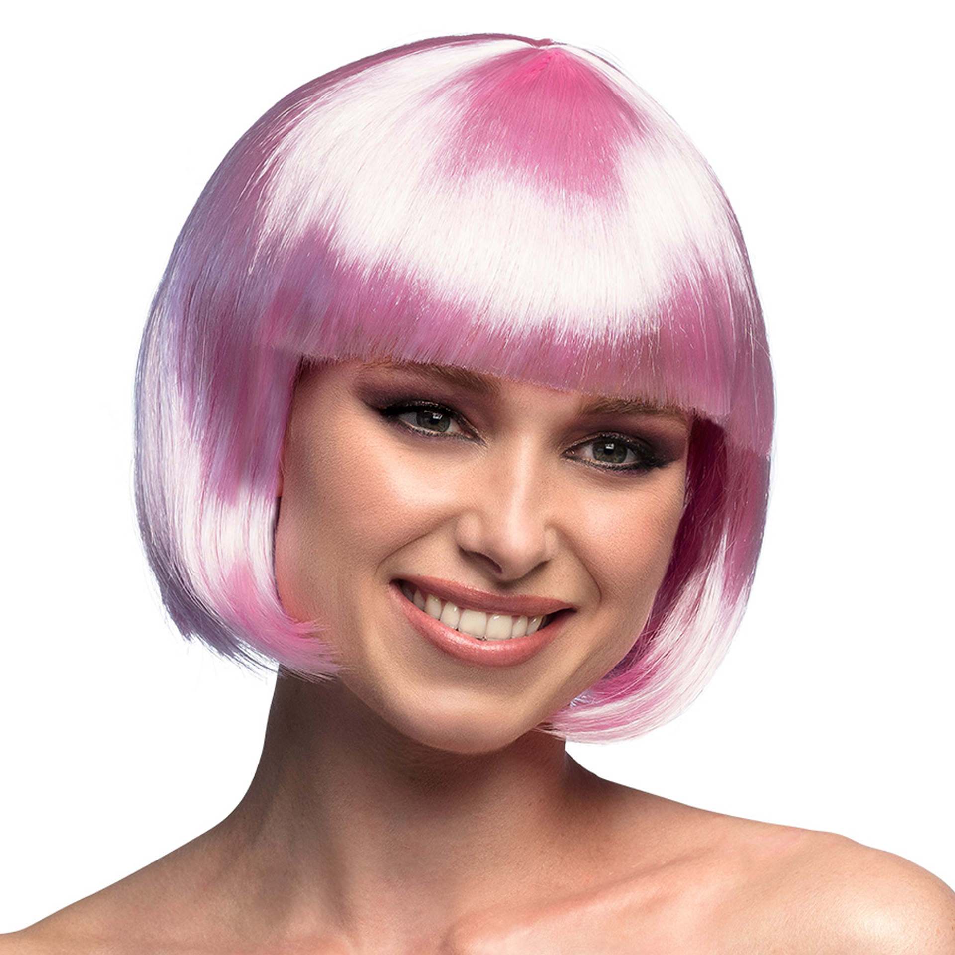 Peruca Curta Rosa ICE