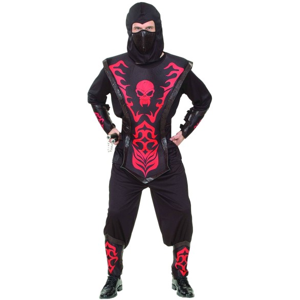 Fato Ninja Red Skull Kombat
