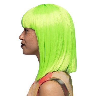 Peruca Verde Neon Dance Peruca Verde Neon Dance