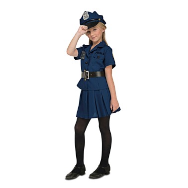 Fato Menina Policia Elegante