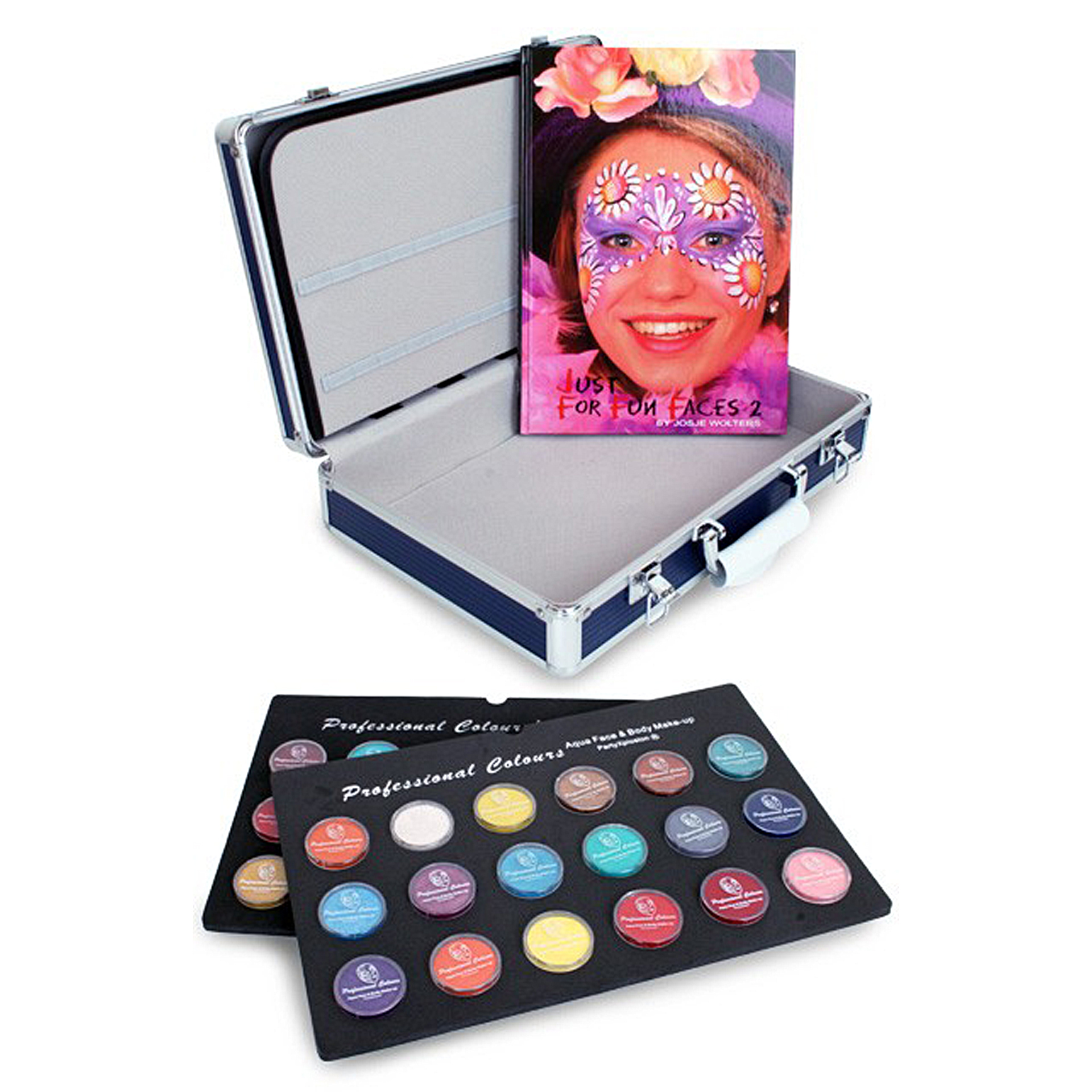 Kit Profissional Mala de Pintura Facial