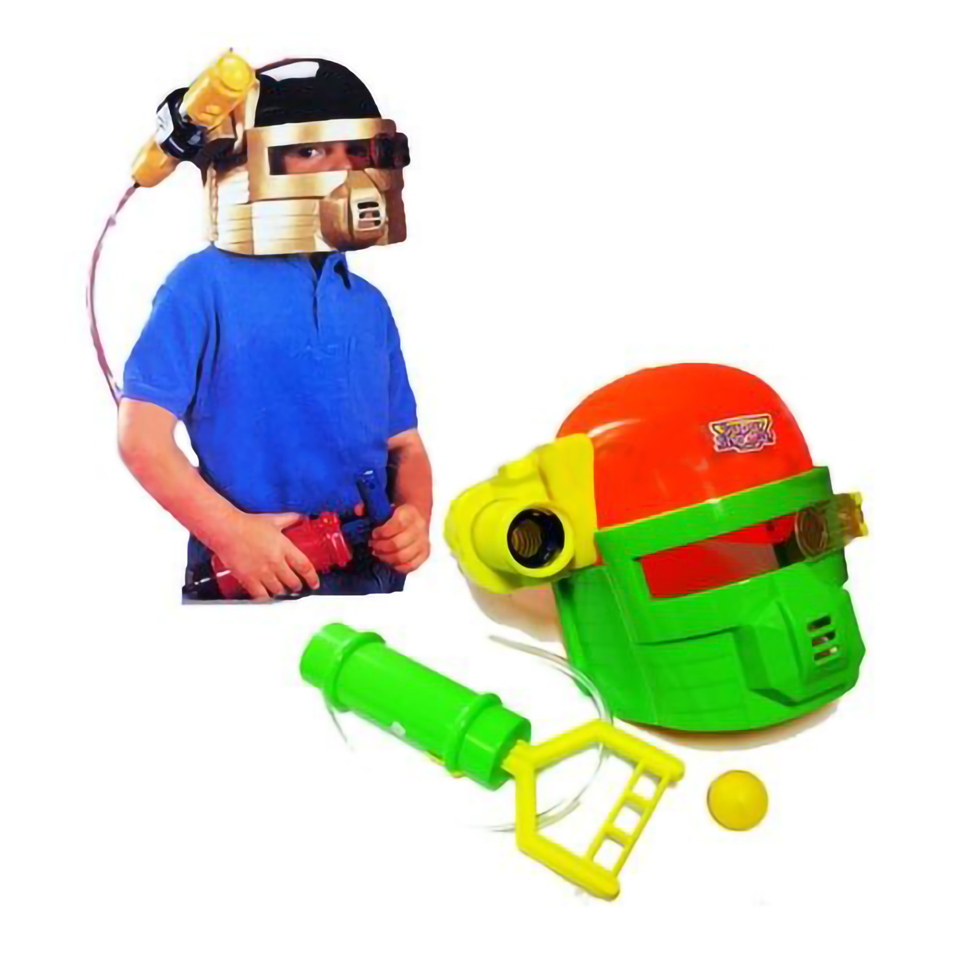 Capacete Dispara Bolas Super Shooter