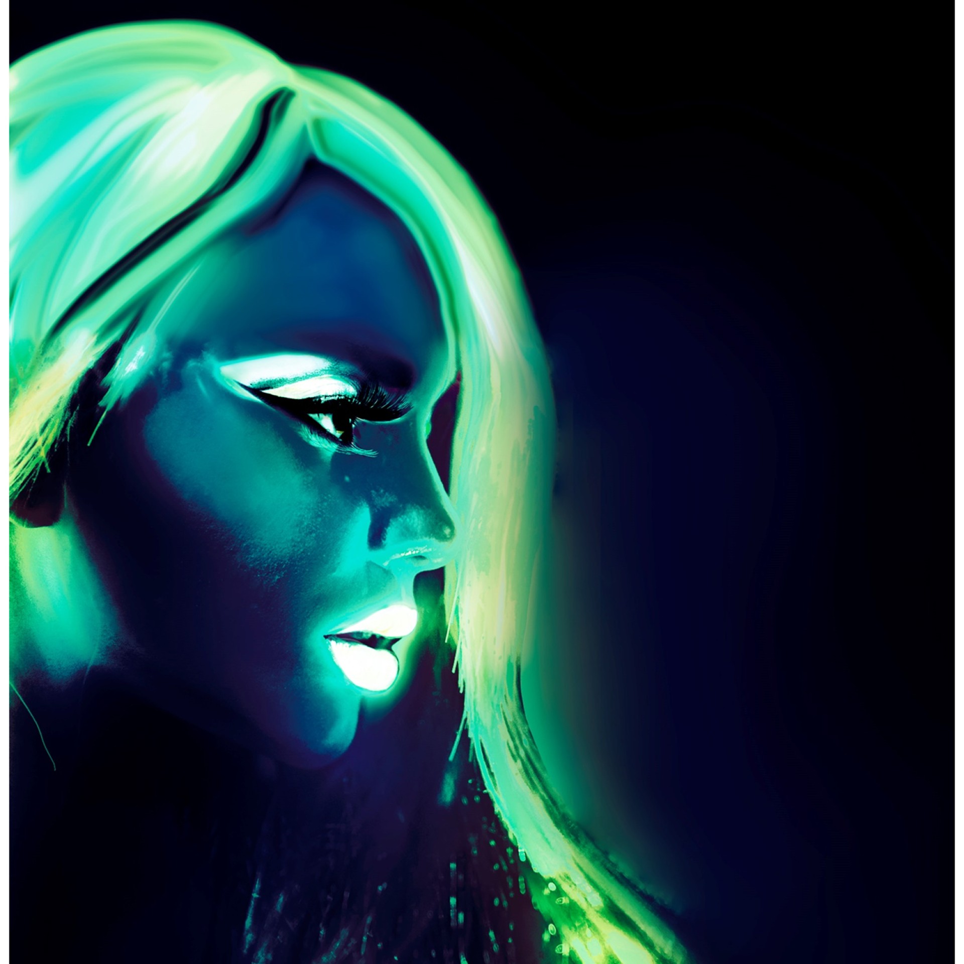 Tinta Fluorescente no Escuro