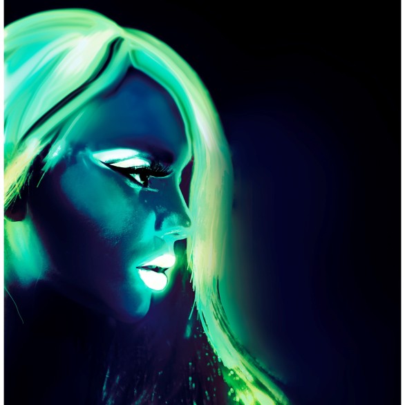 Tinta Fluorescente no Escuro