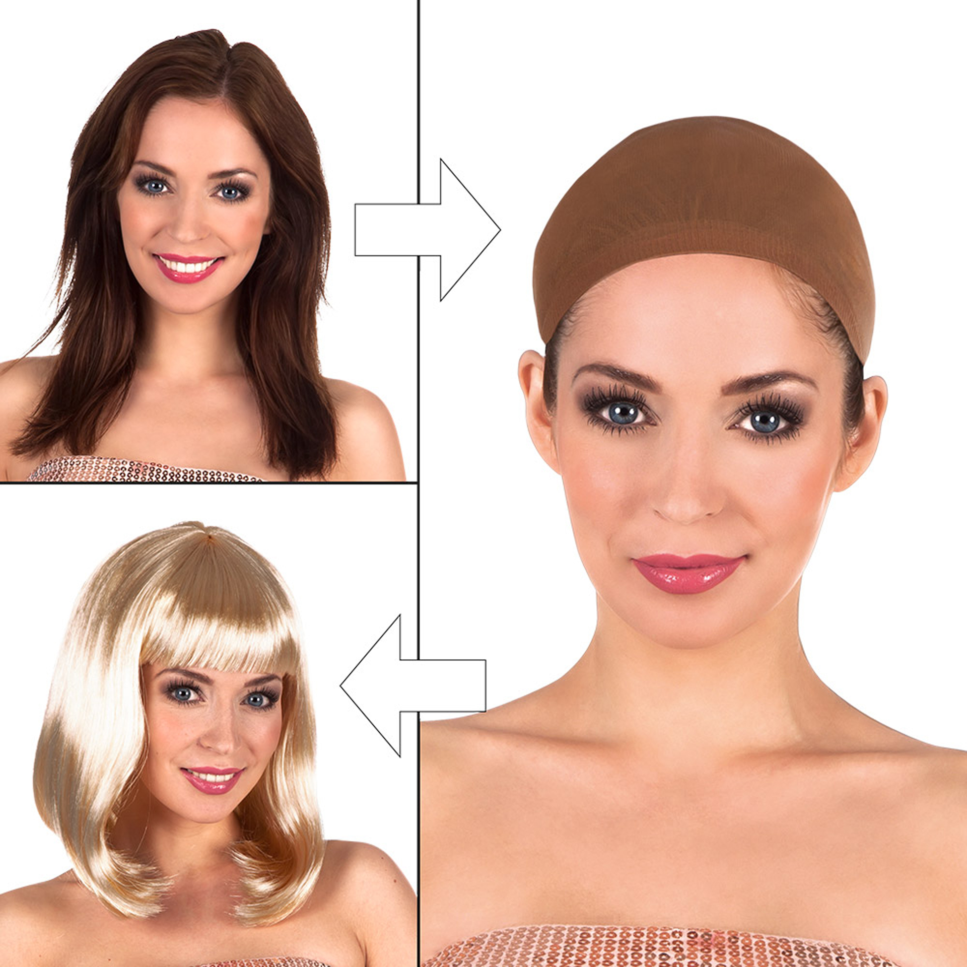 Touca para aplicação de peruca