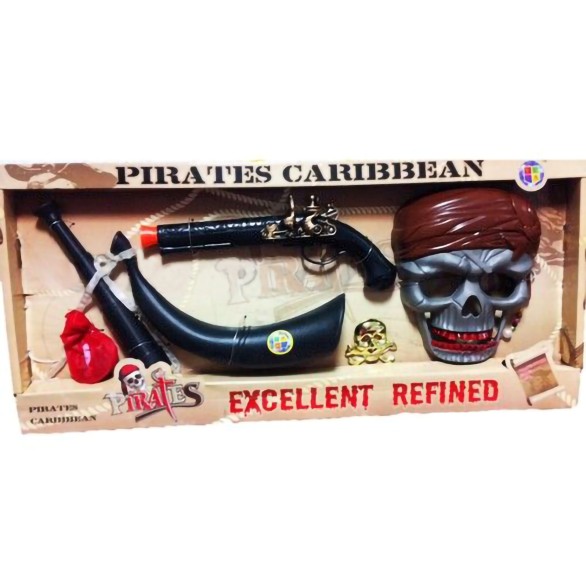Kit de Pirata com Pistola e Mascara
