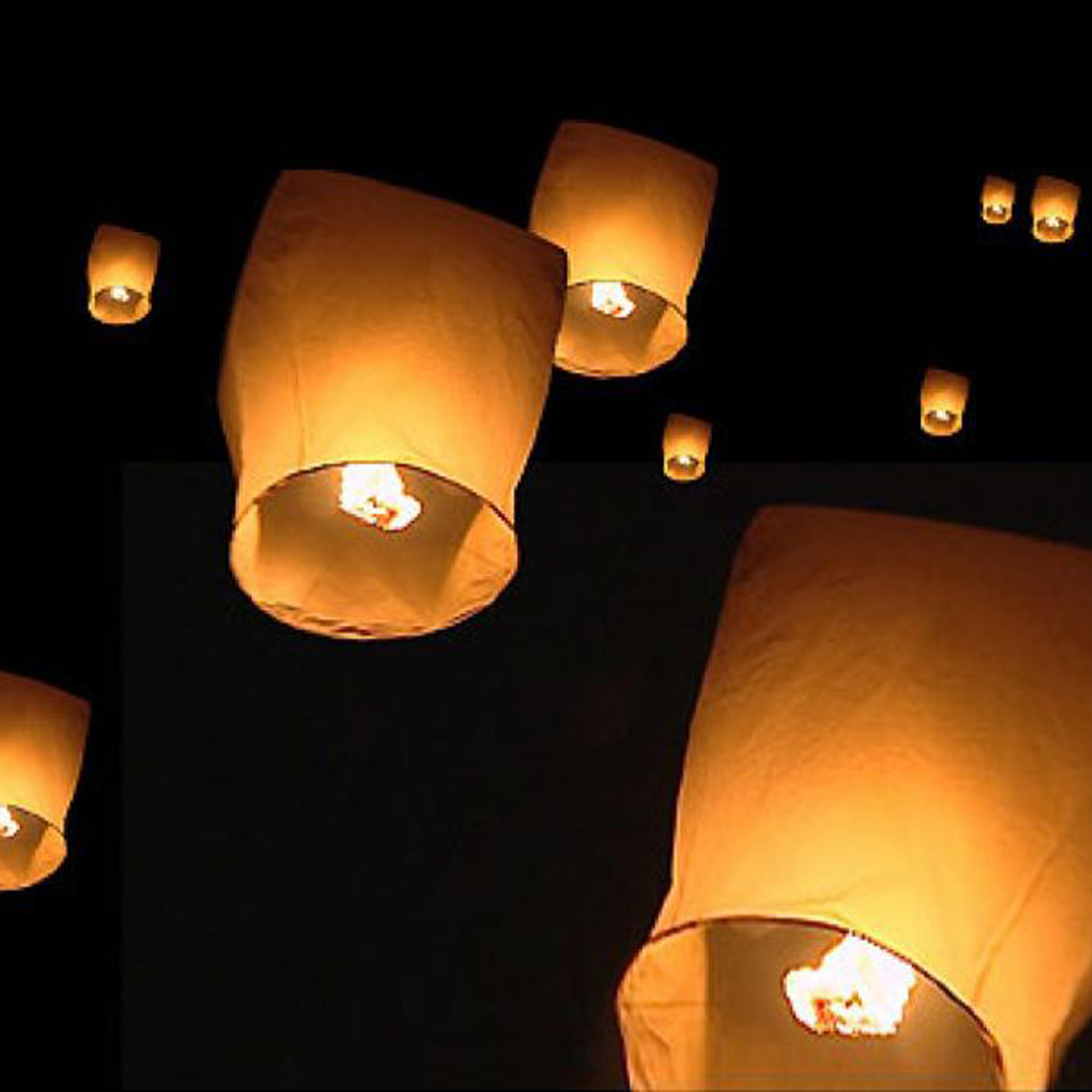 Lanterna de Ar Quente Branca Uni.