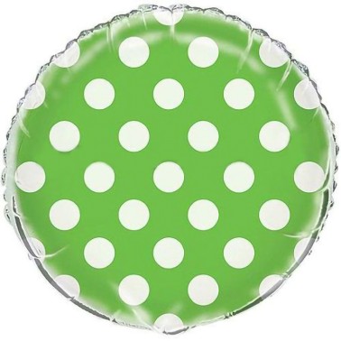 Balo Foil Verde Metalizado Bolas