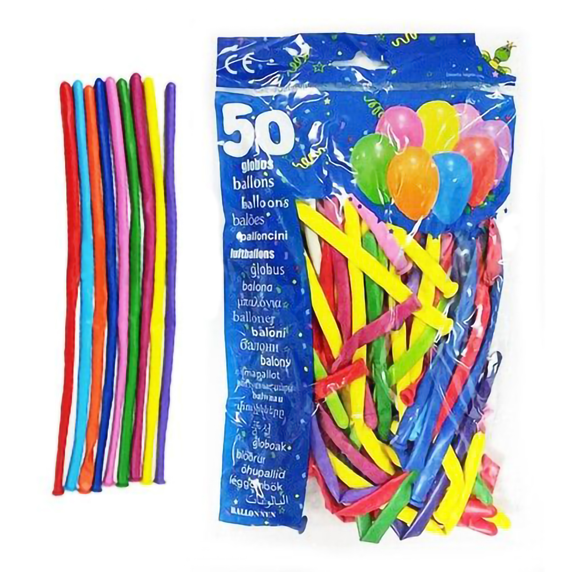 50 Balões de Modelagem ColorMix