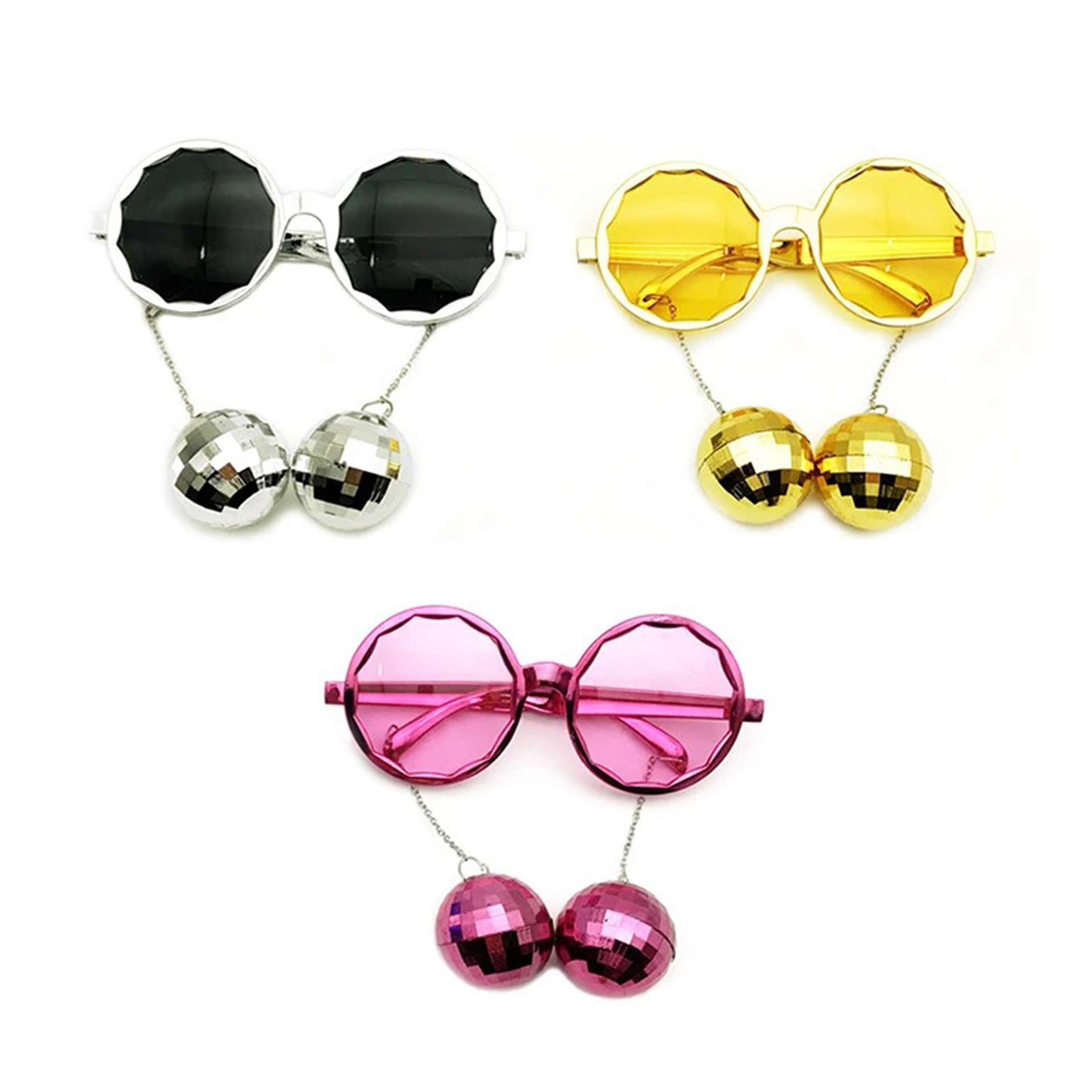 Óculos Disco com Brincos