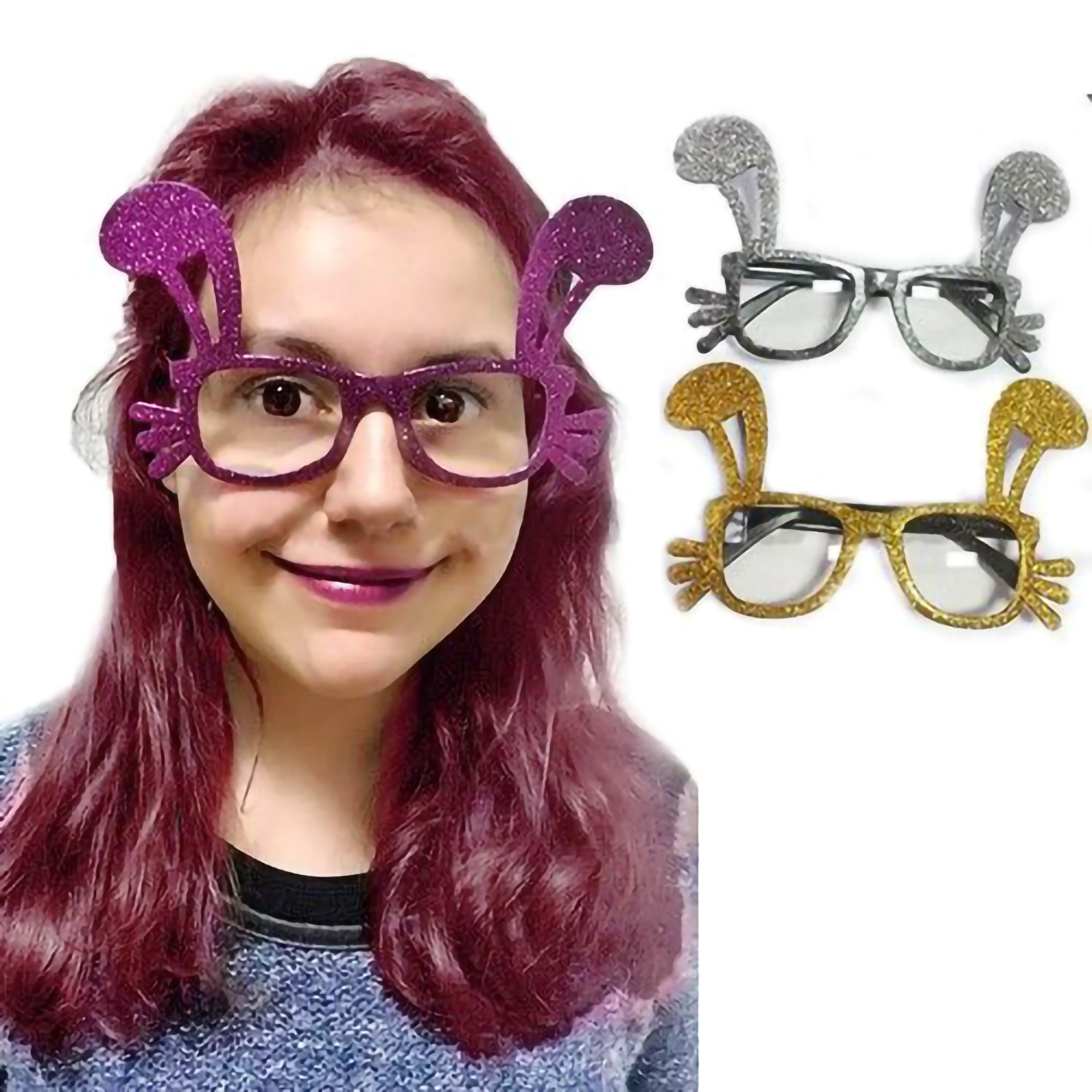 Óculos Coelho Glitter