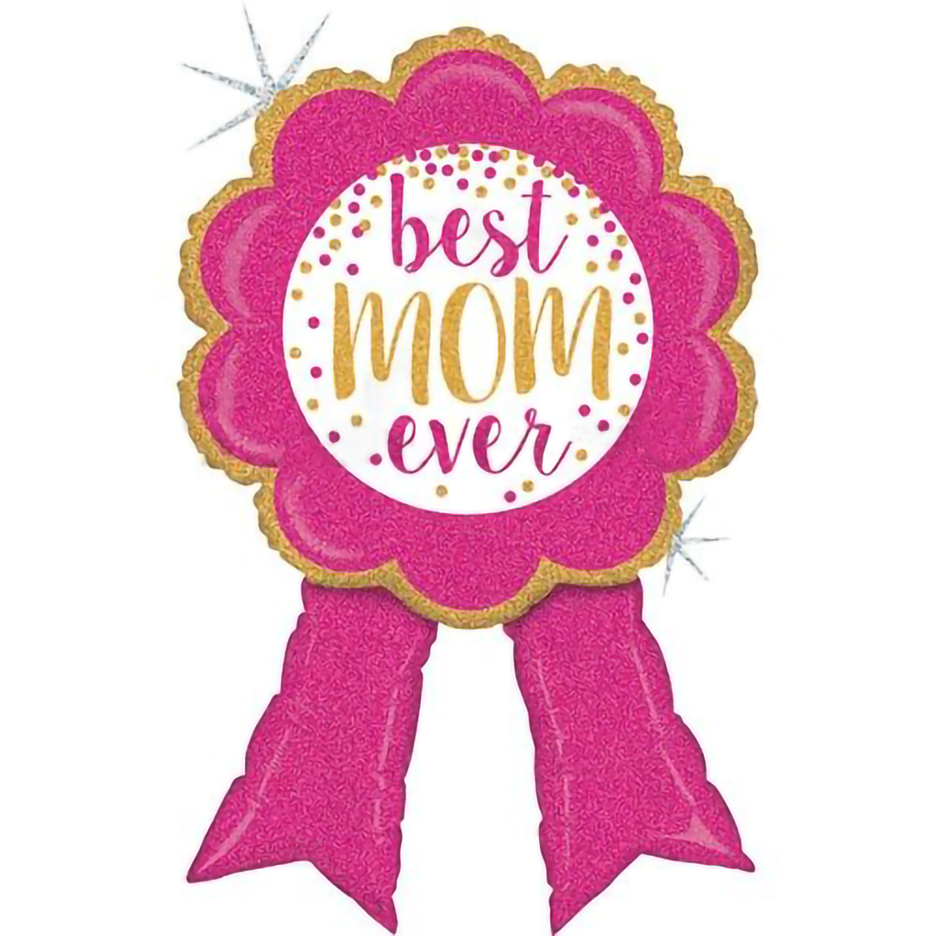 Balão Foil Best Mom Ever 84cm