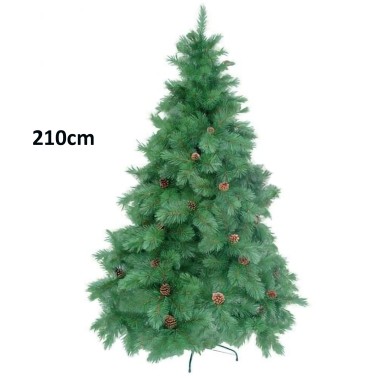 rvore de Natal com Pinhas 210cm