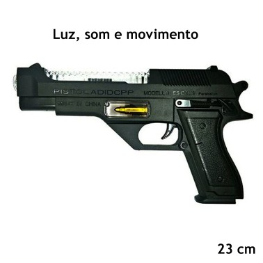 Pistola Fire Power Luz Som Movimento