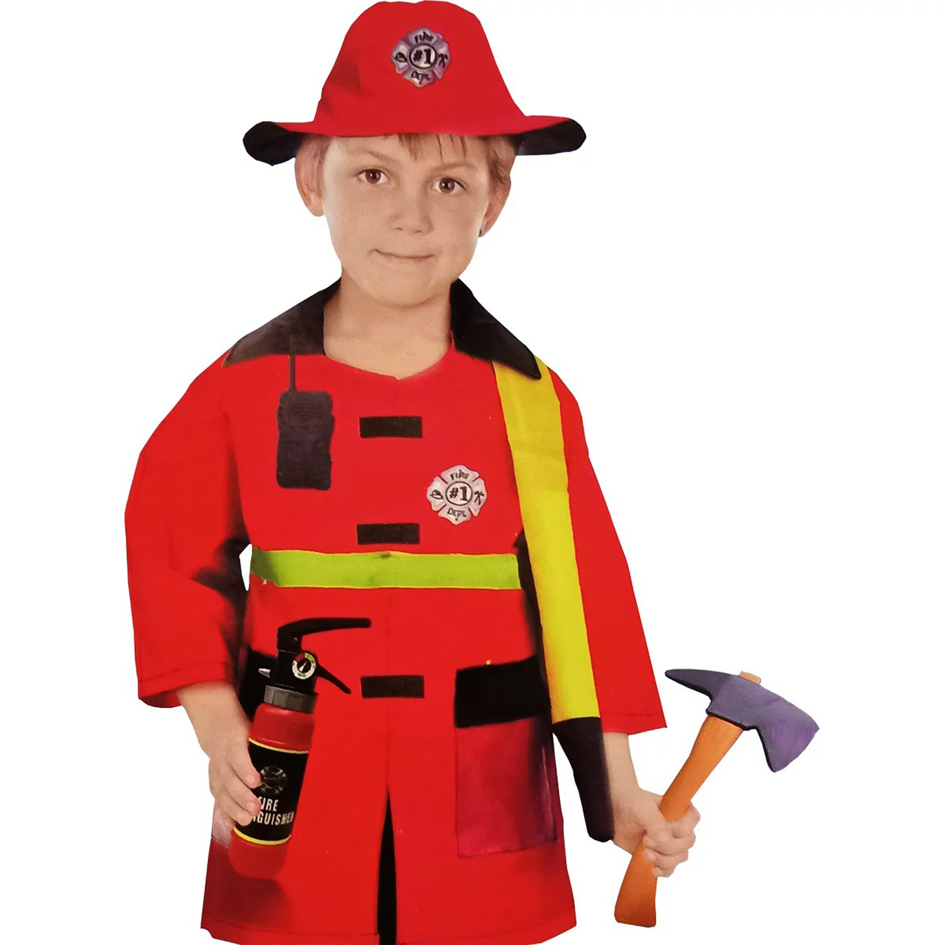 Fato Bombeiro Infantil com acessorios