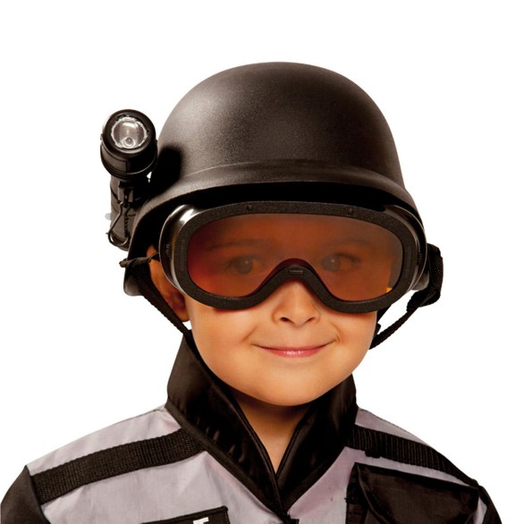 Capacete SWAT Criana com lanterna