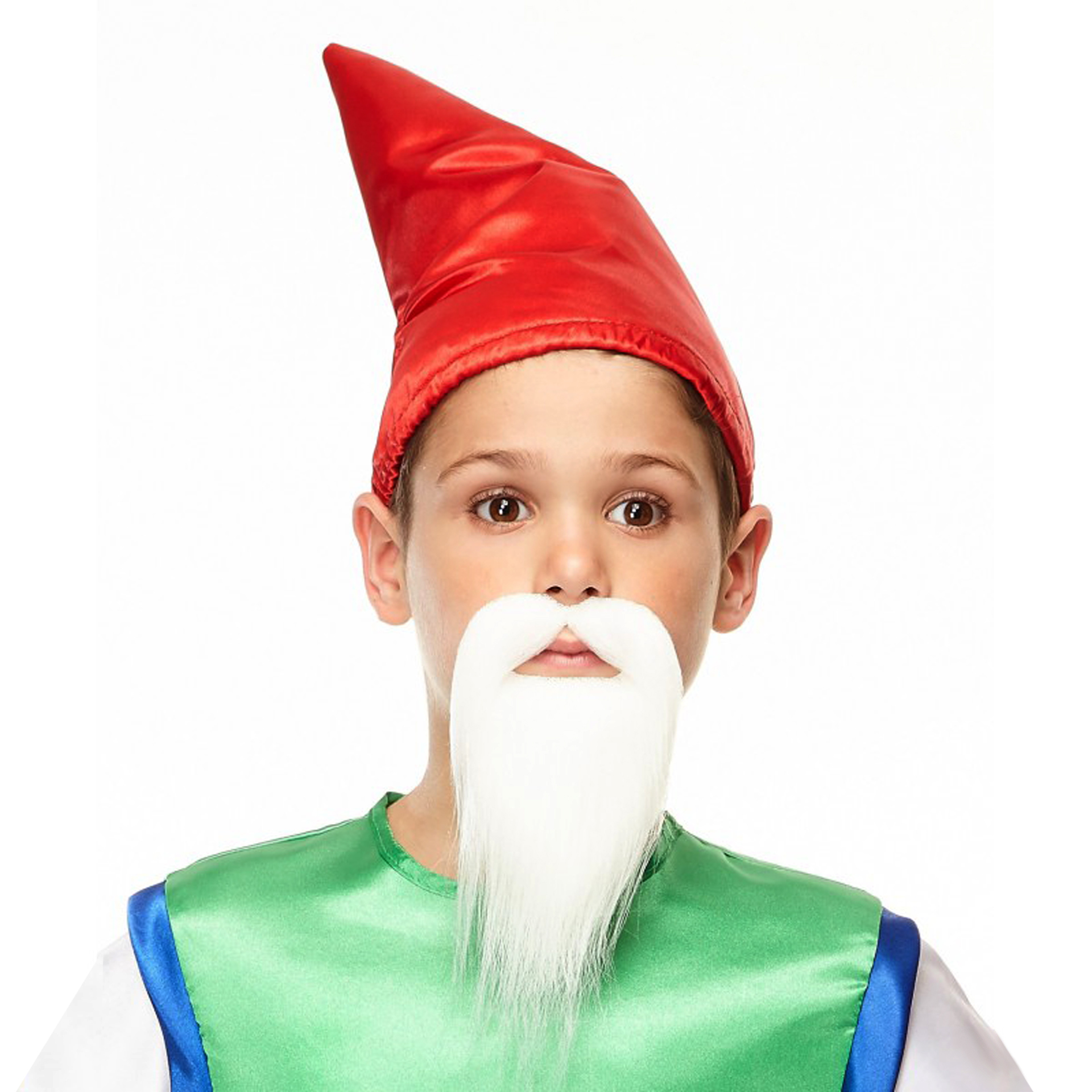 Barba e Bigode Branco Criança