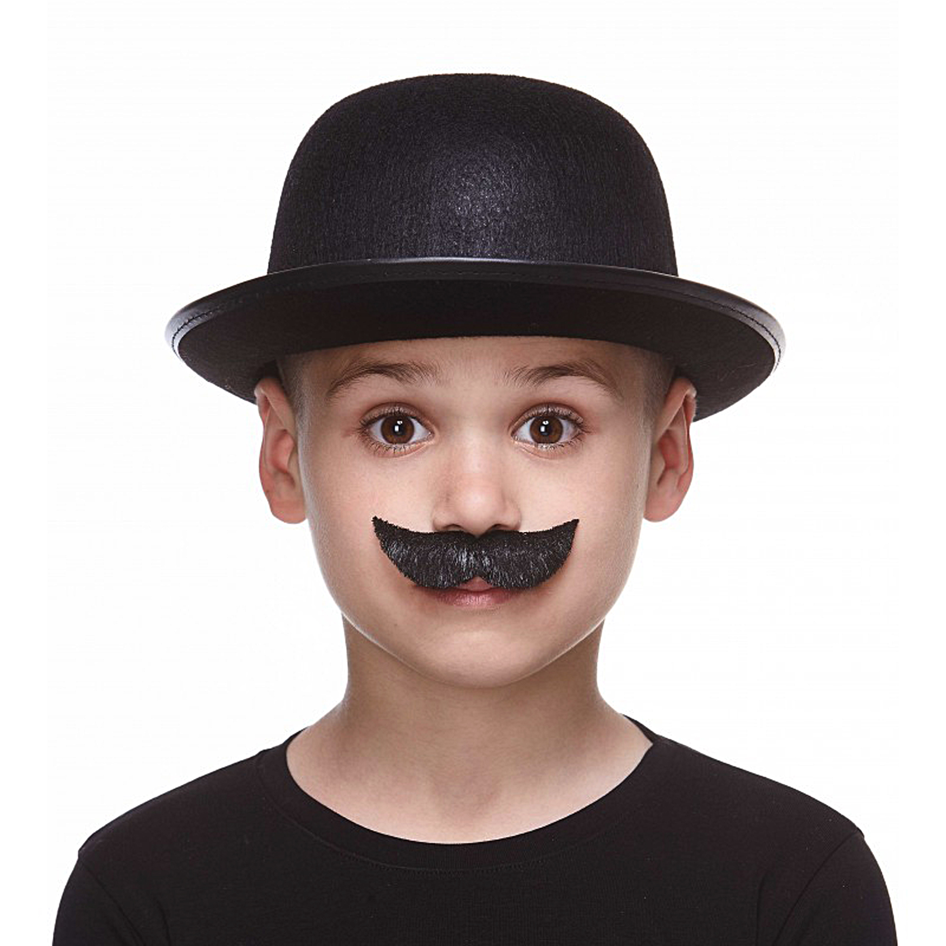 Bigode Clássico Preto Criança