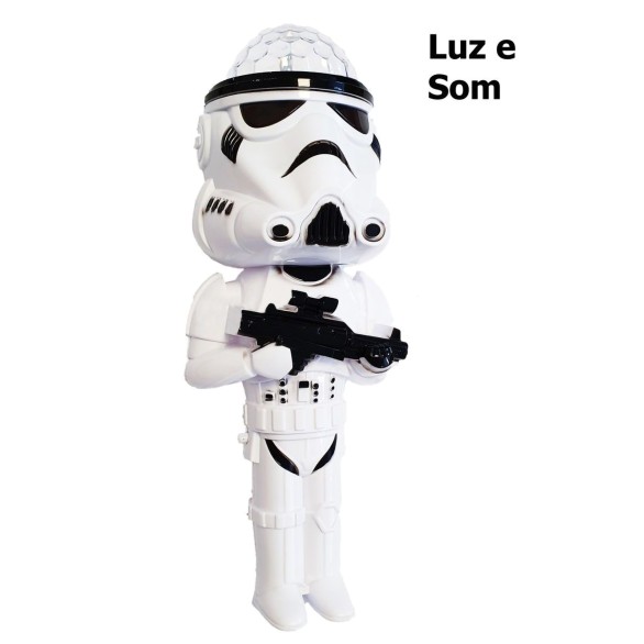 Boneco Trooper Disco Luz e Som