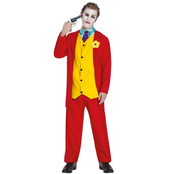 Fato Joker Clown Homem