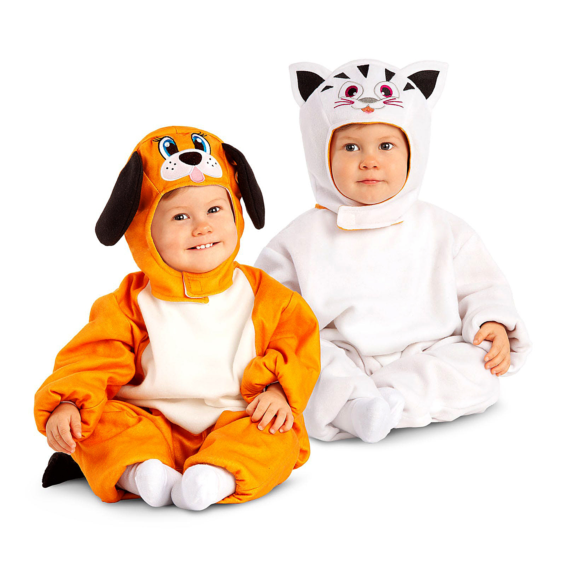 Fato Reversível Cachorro e Gato Bebé