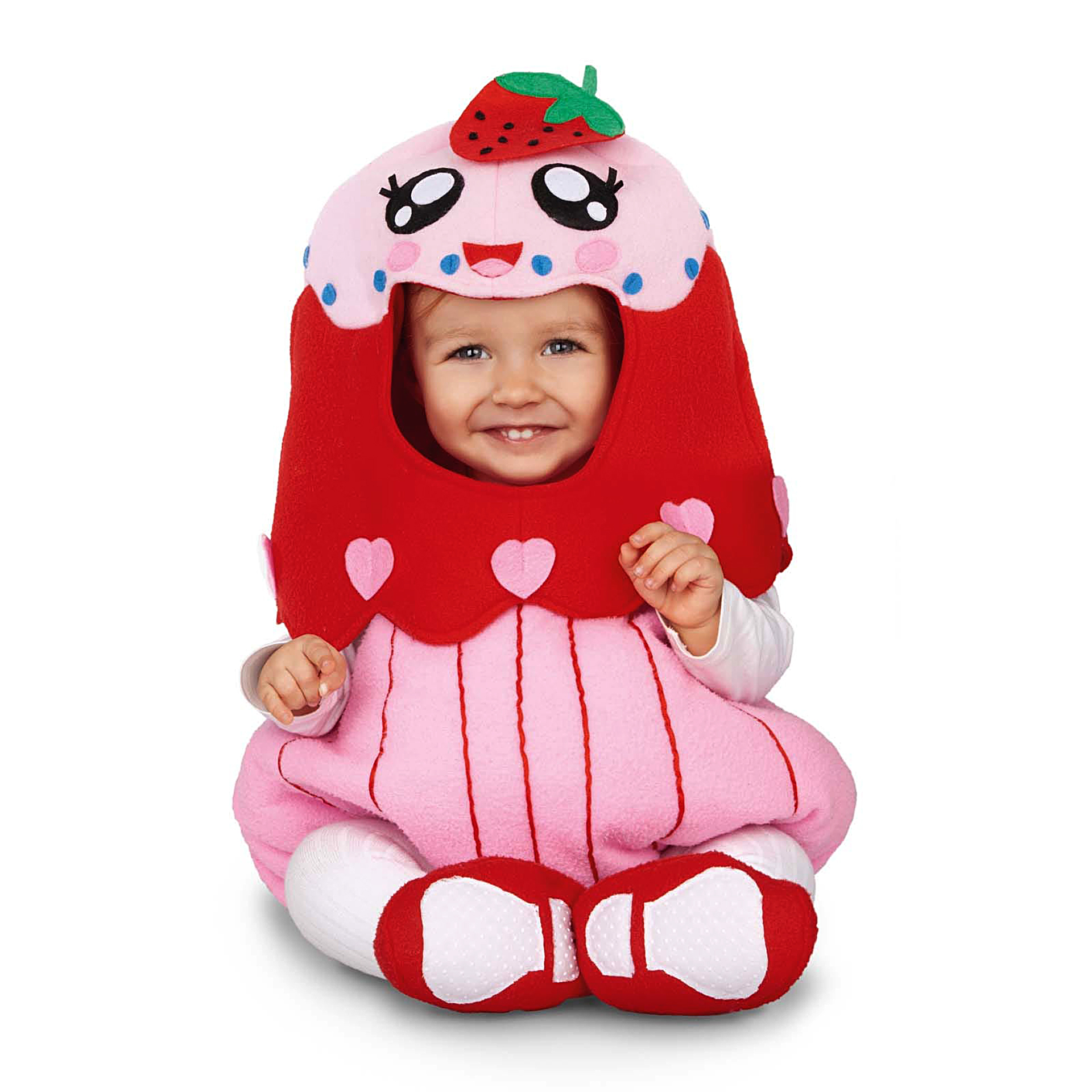 Fato Cupcake Morango Baby Bubble