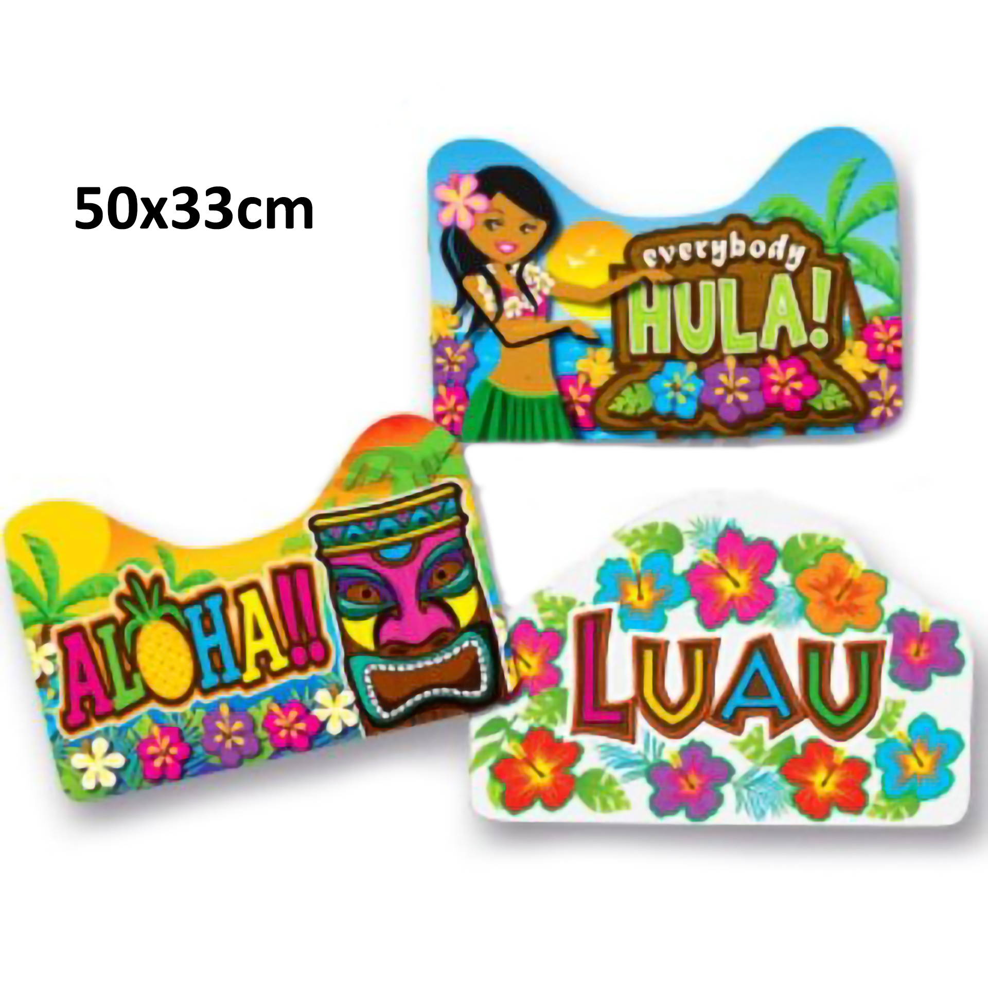 Cartazes Decorativos 3 Aloha Hula Luau
