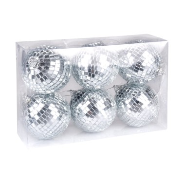 6 Bolas de Espelhos Decorativas 8cm 6 Bolas de Espelhos Decorativas 8cm