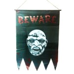 Bandeira de Halloween Beware 45cm