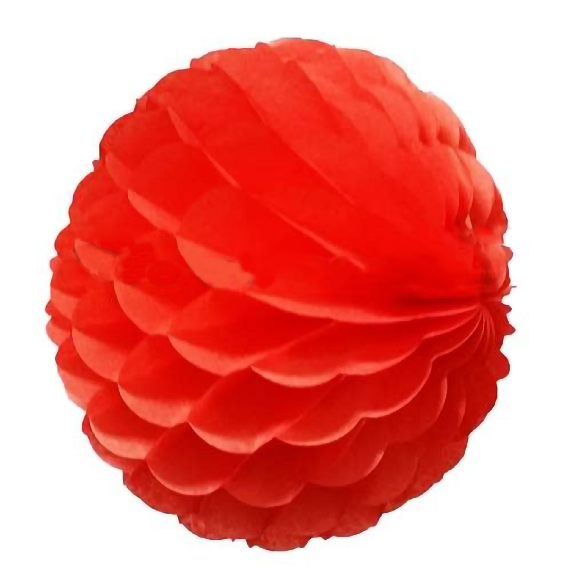 Balão de Papel 25cm LARANJA em Favos